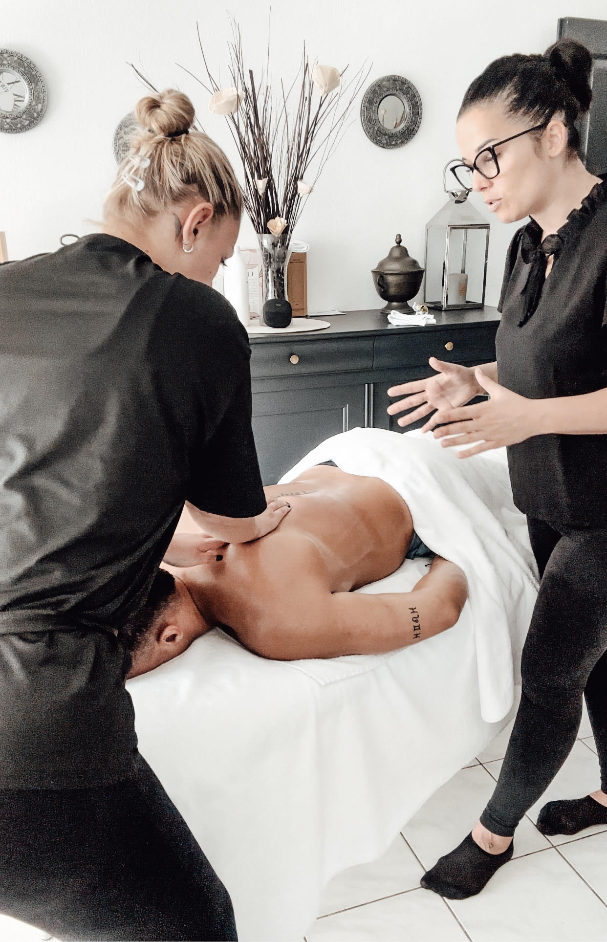 Massage en position assise