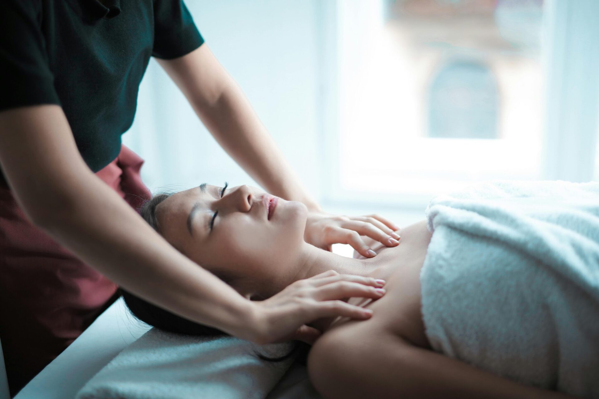 massage sur une femme